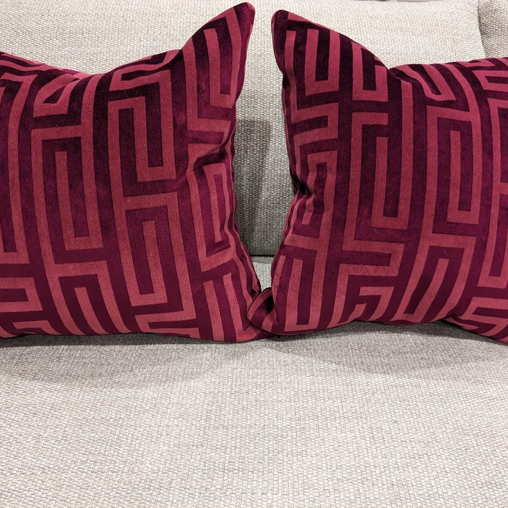 Robert Allen Soft home luxury velvet pillows